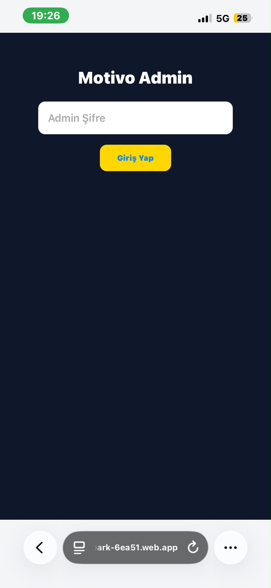 Motivo admin paneli